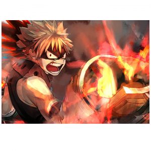 پوستر گلاسه طرح انیمه My Hero Academia کد 005