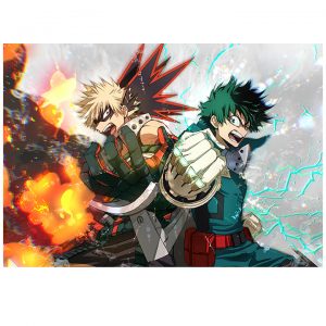 پوستر گلاسه طرح انیمه My Hero Academia کد 007