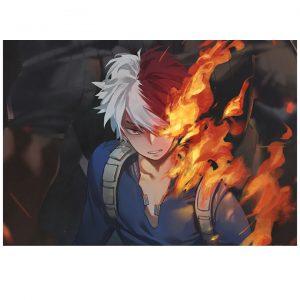 پوستر گلاسه طرح انیمه My Hero Academia کد 002