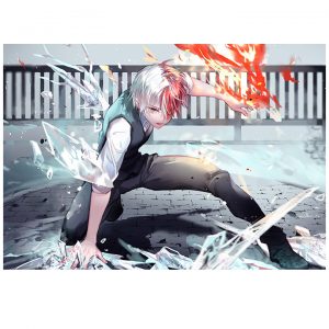 پوستر گلاسه طرح انیمه My Hero Academia کد 004