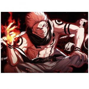 پوستر گلاسه طرح انیمه Jujutsu Kaisen کد 012