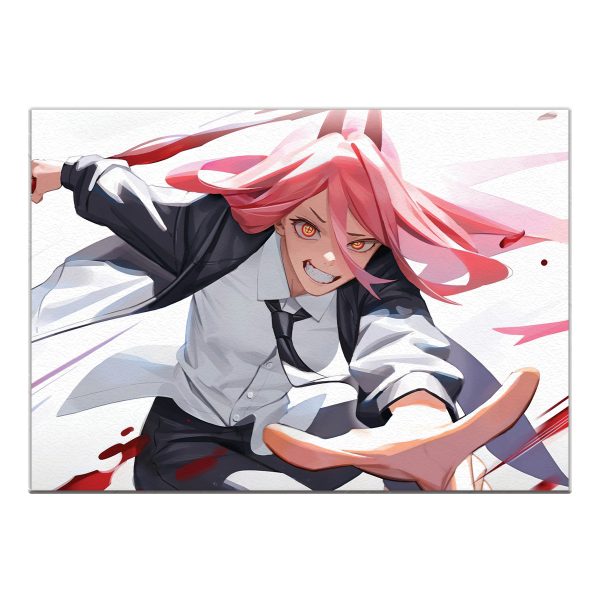 قاب MDF طرح انیمه Chainsaw Man کد 001