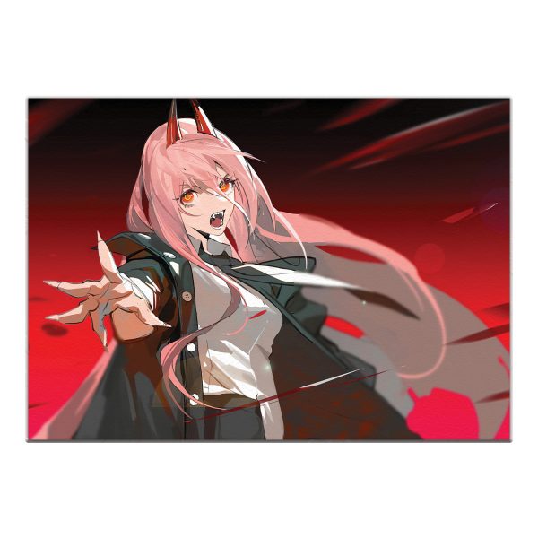 قاب MDF طرح انیمه Chainsaw Man کد 002
