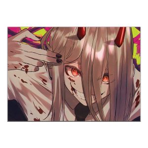 قاب MDF طرح انیمه Chainsaw Man کد 011