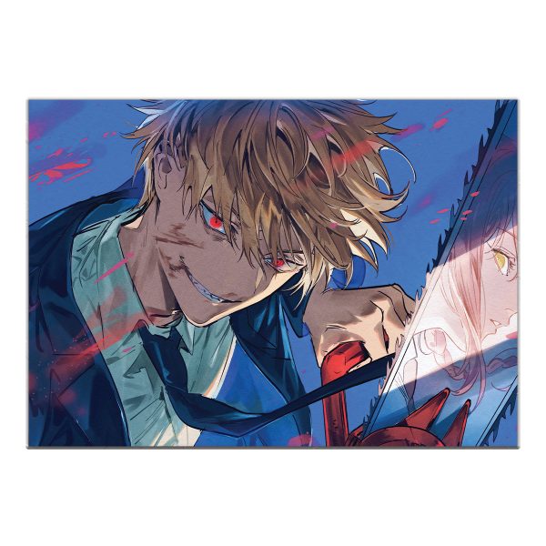 قاب MDF طرح انیمه Chainsaw Man کد 014