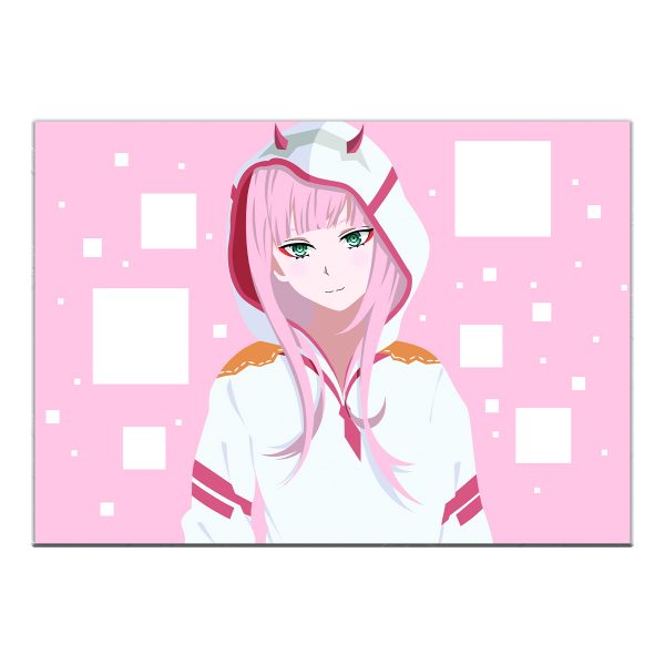 قاب MDF طرح انیمه Darling In The Franxx کد 004