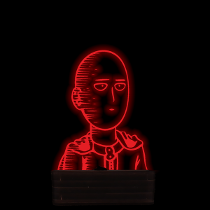 چراغ خواب انیمه One Punch Man طرح Saitama