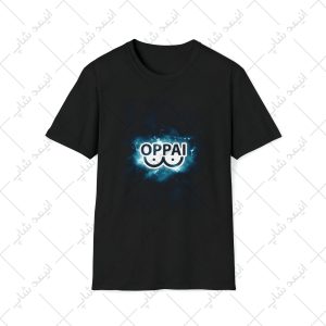 تیشرت مشکی طرح one punch man - مرد تک مشتی کد 3