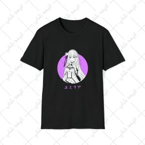 تیشرت مشکی طرح Re : Zero - شروع زندگی از صفر کد 3