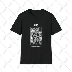 تیشرت مشکی طرح My Hero Academia - مدرسه قهرمانی من کد 1