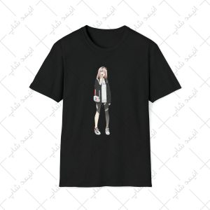 تیشرت مشکی طرح Darling in the Franxx کد 9