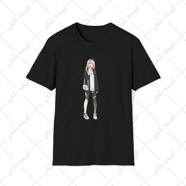 تیشرت مشکی طرح Darling in the Franxx کد 9