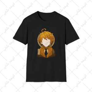 تیشرت مشکی طرح The Promised Neverland - ناکجا آباد موعود کد 3