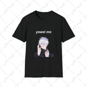 تیشرت مشکی طرح انیمه jujutsu kaisen کد 19