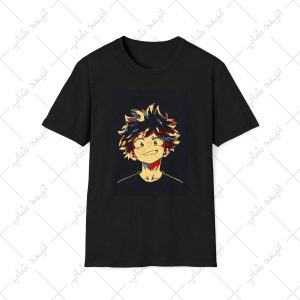 تیشرت مشکی طرح My Hero Academia - مدرسه قهرمانی من کد 14