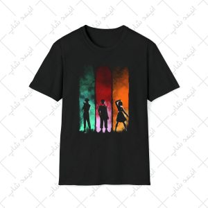 تیشرت مشکی طرح انیمه jujutsu kaisen کد 21
