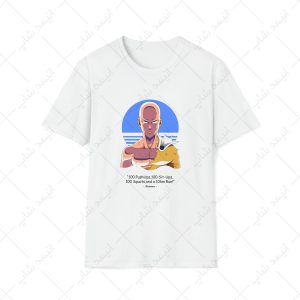 تیشرت طرح انیمه مرد تک مشتی - One-Punch Man کد 7