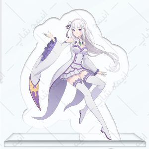 استند اکرلیک انیمه Re : Zero طرح Emilia
