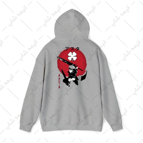 هودی طرح انیمه black clover کد 004