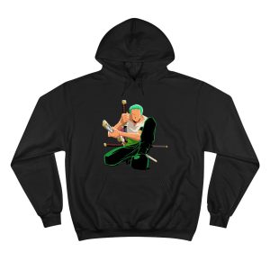 هودی مشکی طرح انیمه one piece
