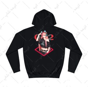 هودی مشکی طرح انیمه darling in the franxx کد 1
