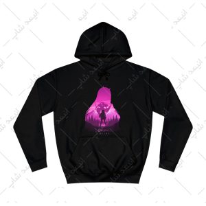 هودی مشکی طرح انیمه darling in the franxx کد 2