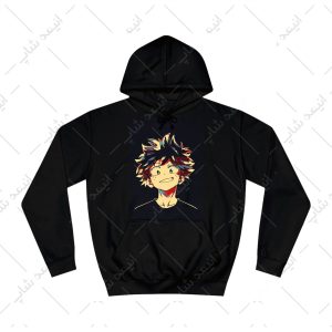 هودی مشکی طرح انیمه My Hero Academia کد 1
