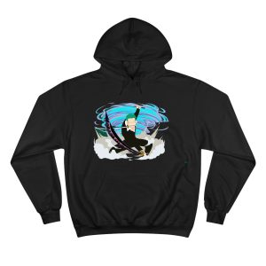 هودی مشکی طرح انیمه one piece