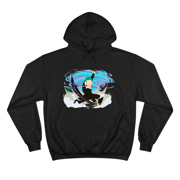 هودی مشکی طرح انیمه one piece