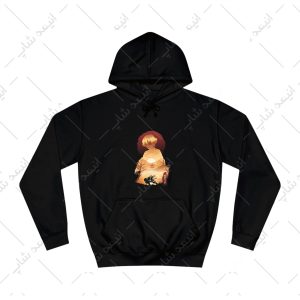 هودی مشکی طرح انیمه Demon Slayer کد 5
