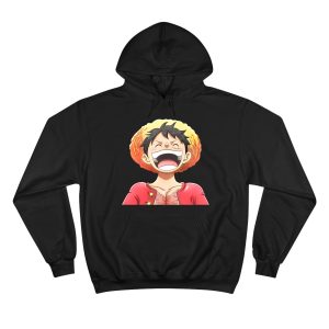 هودی مشکی طرح انیمه one piece