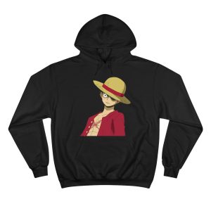 هودی مشکی طرح انیمه one piece