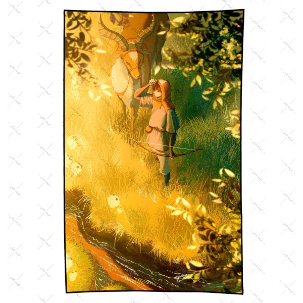 بکدراپ طرح انیمه Princess Mononoke