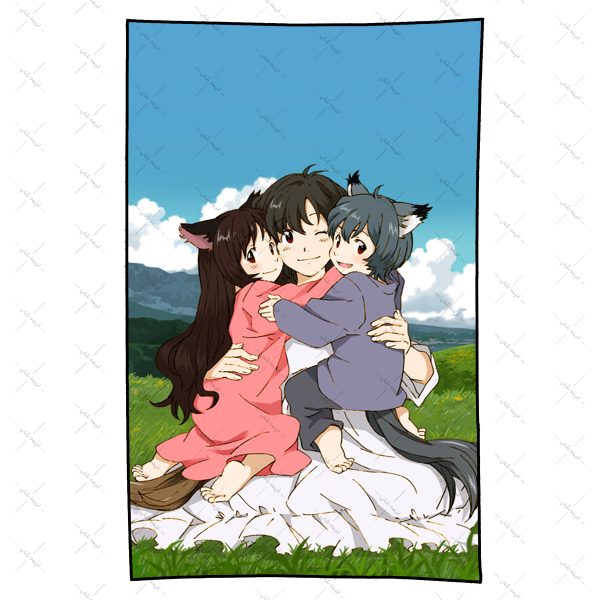 بکدراپ طرح انیمه Wolf Children