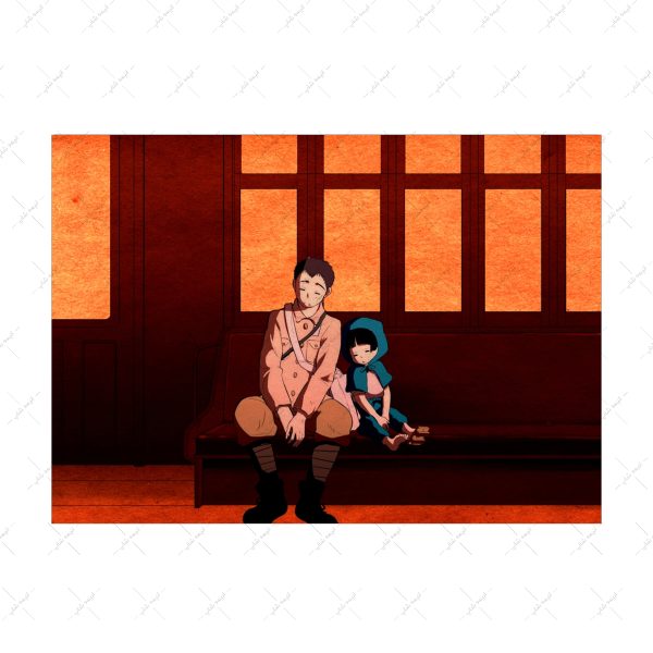 قاب MDF طرح Grave of the Fireflies