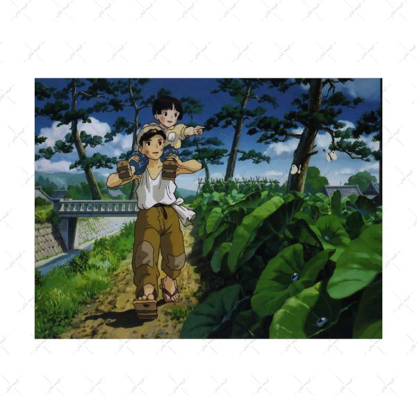 قاب MDF طرح Grave of the Fireflies