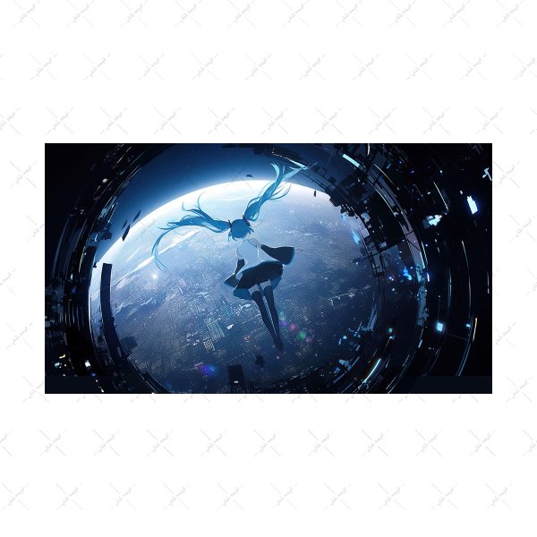 پوستر گلاسه طرح Hatsune Miku