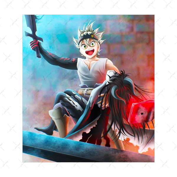 پوستر گلاسه طرح Black Clover