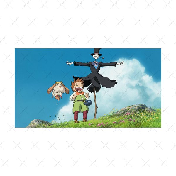 پوستر گلاسه طرح Howls Moving Castle