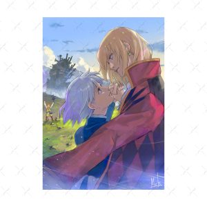 پوستر گلاسه طرح Howls Moving Castle
