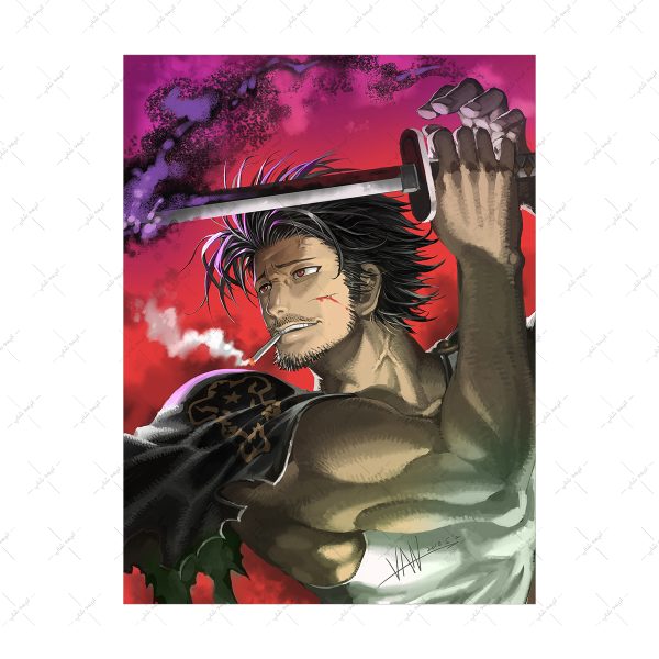 پوستر گلاسه طرح Black Clover