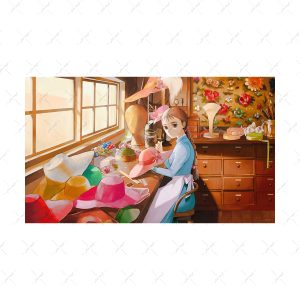 پوستر گلاسه طرح Howls Moving Castle