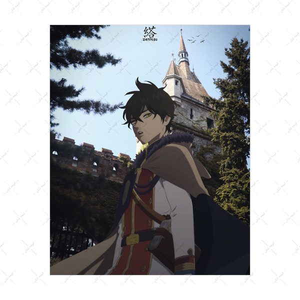 پوستر گلاسه طرح Black Clover