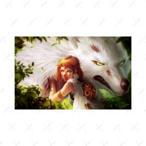 قاب MDF طرح Princess Mononoke