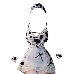 کاسپلی زنانه پیشخدمت طرح گاو