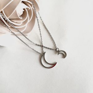 گردنبند ست دخترانه فانتزی (ماه)