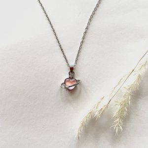 گردنبند دخترانه (طرح قلب و ستاره)