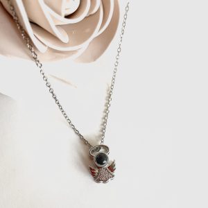 گردنبند دخترانه (طرح فرشته لنز دار)
