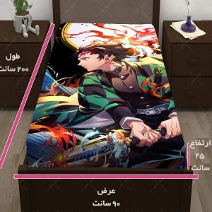 کاور تشک طرح انیمه  Demon Slayer