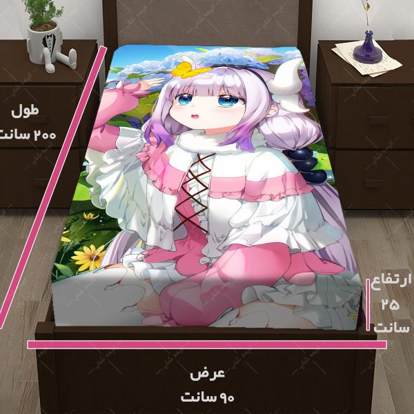 کاور تشک طرح انیمه Miss Kobayashis Dragon Maid